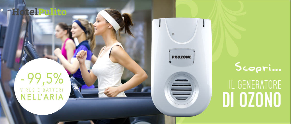 Prozone generatore di ozono automatico per palestre hotel pulito h&b care