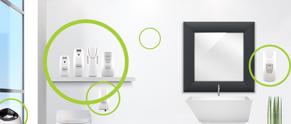 hotel pulito h&b care set dispenser per cura e igiene ambienti